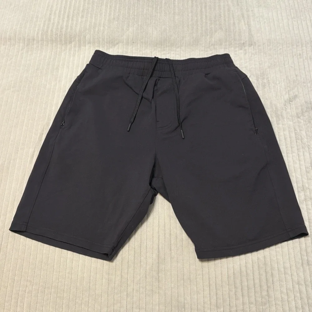 Public Rec Men's All Day Every Day Sweat Shorts Size 32R Stretch Pockets Black